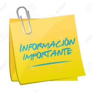 Información importante