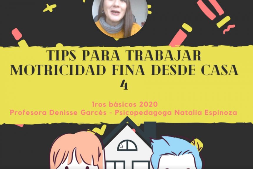 Tips para trabajar Motricidad fina desde casa