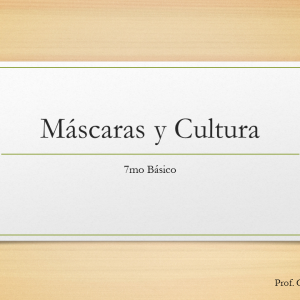 Máscaras y cultura