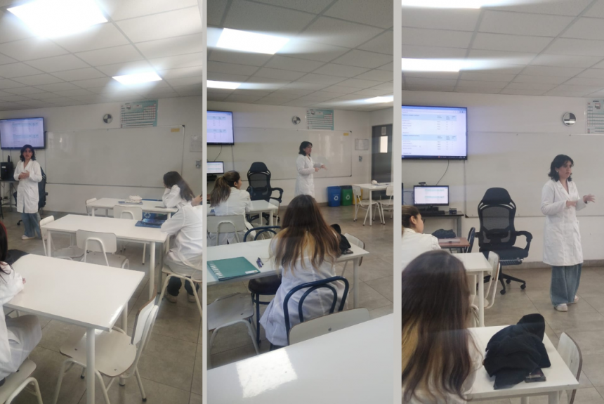 Ex alumna apoya aprendizaje de nuestros estudiantes en química: